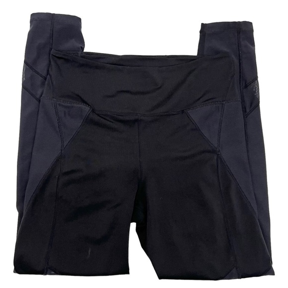 Free People Movement Lira Black Mesh Athletic Leggings Tights Women’s Large - Picture 9 of 12